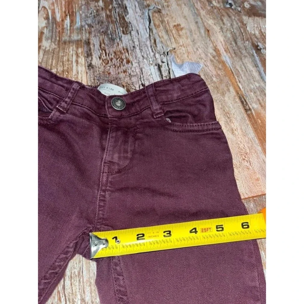 Girl’s Zara Kids Burgundy Jeans Size 5